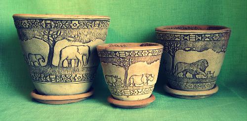 Саванна горшок керамический