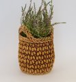 Корзина с ручками кашпо керамика