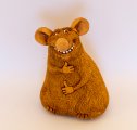 Мышь копилка из глины