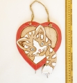 Кот в сердце ключница подвесная