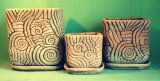 Улитка горшок квадратный керамический
