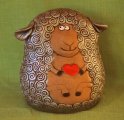 Барашек копилка керамика