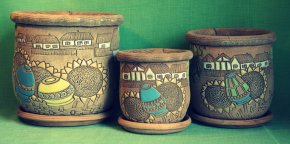 Подсолнухи горшки цветочные