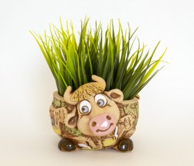 Корова кашпо для кактусов и суккулентов