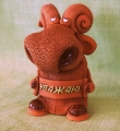 Барашек глиняная игрушка