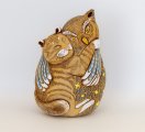 Кот с совой кашпо