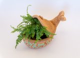 Кит кашпо керамическое