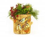 Синицы кашпо с птицами