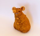 Мышь копилка из глины