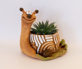 Улитка кашпо для растений