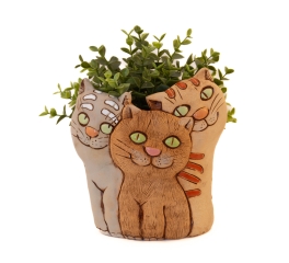 Котята милые кашпо