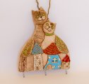 Коты парочка ключница настенная