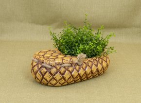 Лапоть кашпо низкое обувь