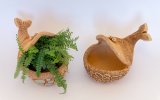 Кит кашпо керамическое