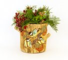 Синицы кашпо с птицами