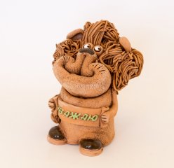 Лев глиняная игрушка