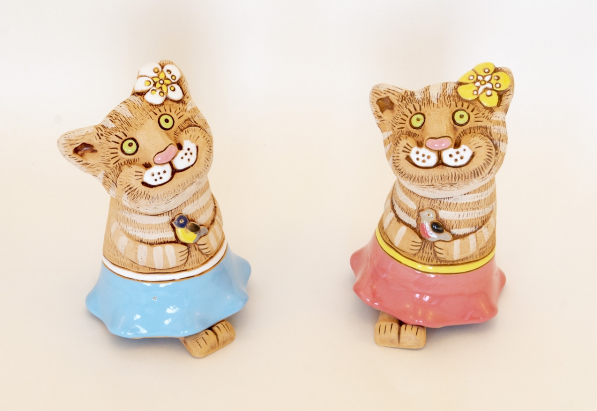 Кошка в платье колокольчик