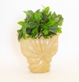 Ракушка кашпо, ваза глазурованная керамика