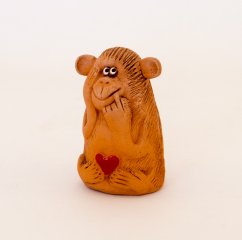 Обезьянка с сердцем свистулька