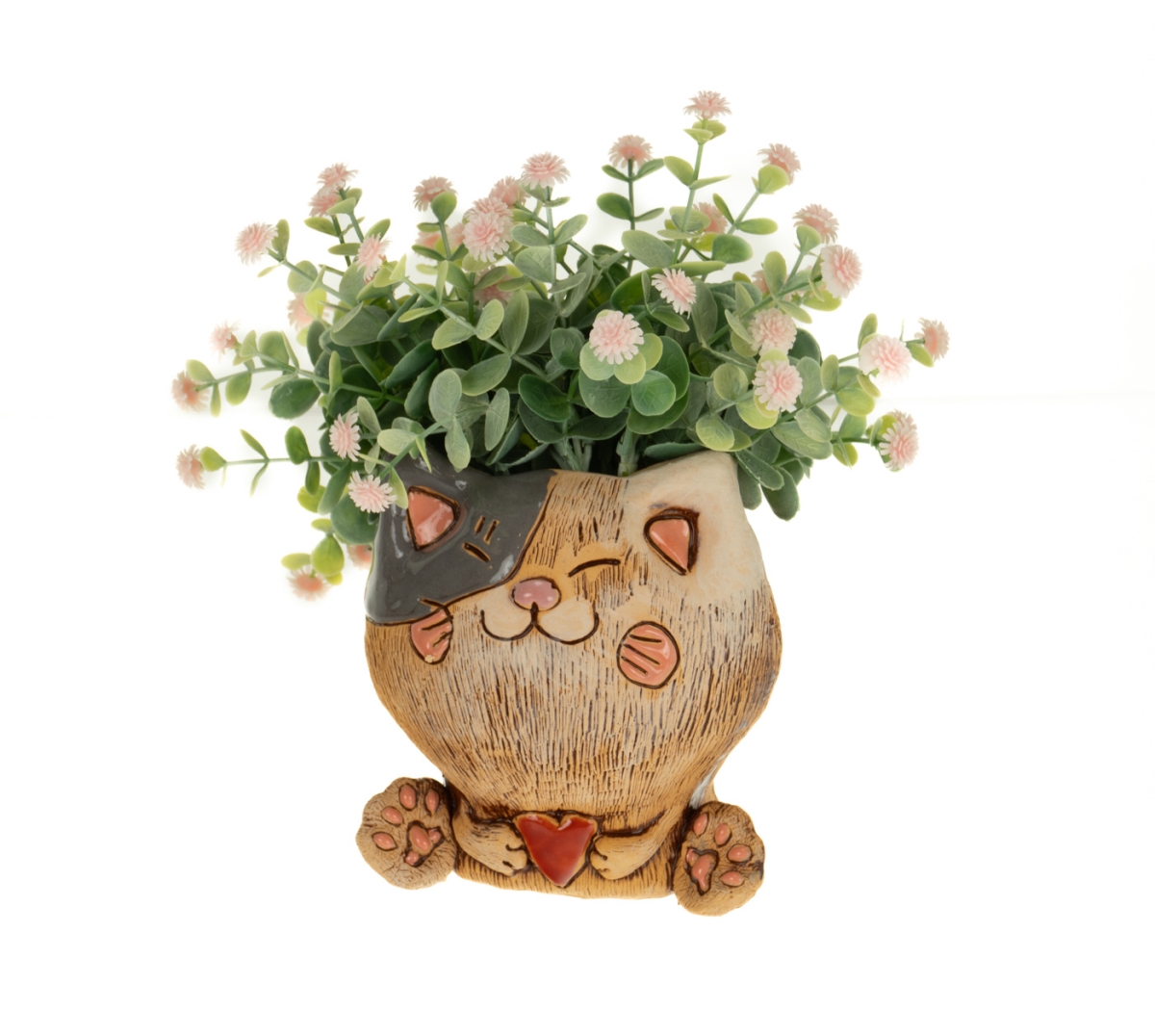 Аниме кот с сердцем забавное кашпо, фигурка